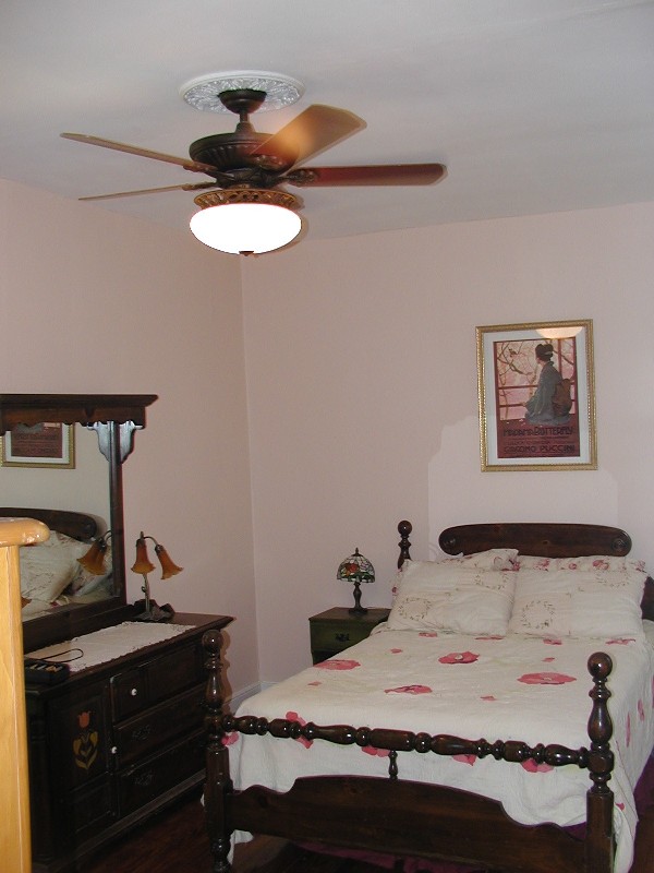 The completed guest room