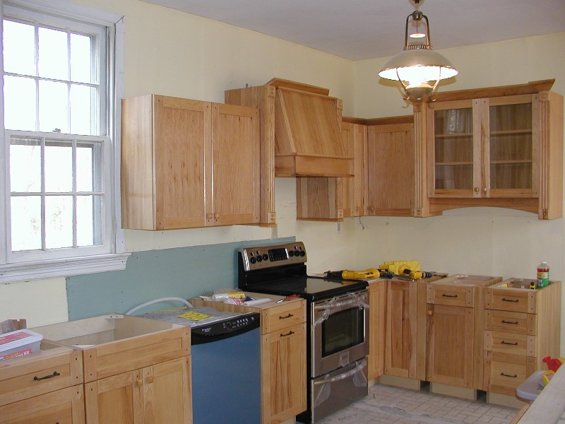 The kitchen in progress