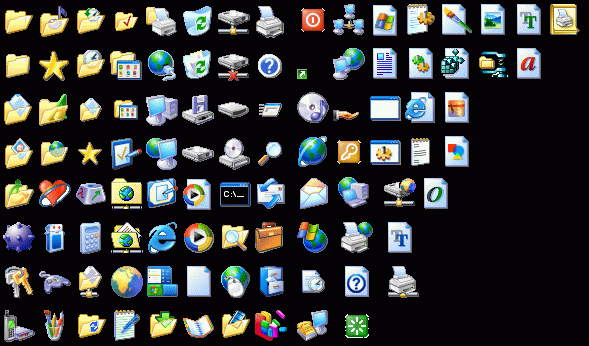 windows xp icons