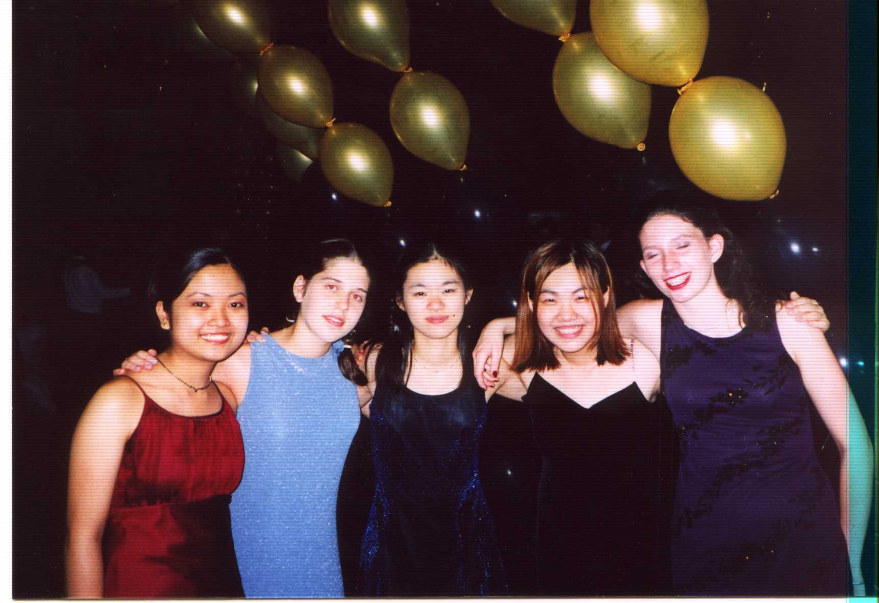 Homecoming 2001...Azalea, Me, Lillian, Emily, Katie