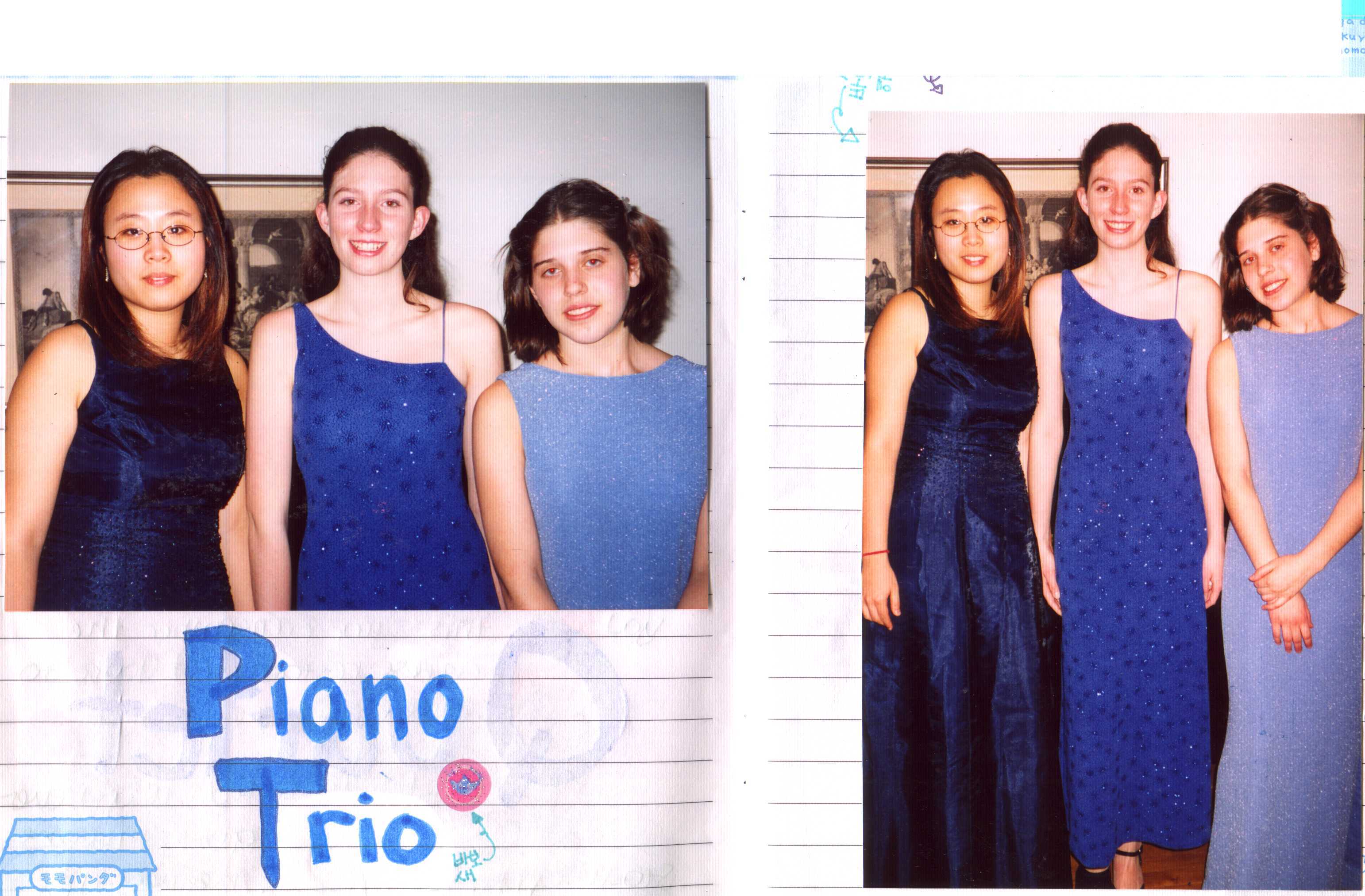 Kristy, Katie, and me...all dressed up...2002