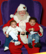 Sky & Hailey w/Santa 2004