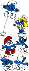 what is happy smurf doing???