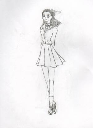 This picture I drew for a friend who asked me to draw a picture of her.  This one I'm kinda proud of how it turned out.