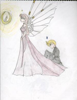 Moon princess and her prince. (Duh it's not the original).