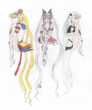 Two Moons with White Starr called family because of how close White and Moon are.  I think Chibi looks like a Jeykle O.o kinda...or I'm just weird ^^