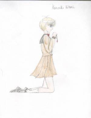 An old picture of Hitomi from Escaflowne ^^ yes I know the colors are switched.  Oops my bad.