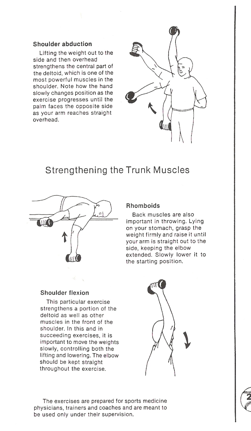 Shoulder And Arm Exercises For Baseball Players