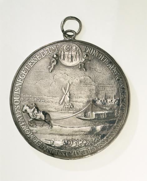 Dokkumer trekschuit in 1656