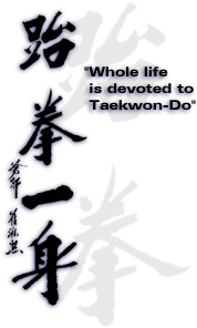 some students and parents at the school wear I take TKD