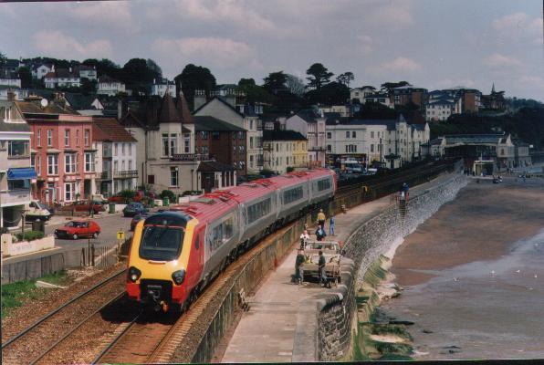 Here's 220003 passing Dawlish on one of the first occasions that a Voyager ventured into Devon