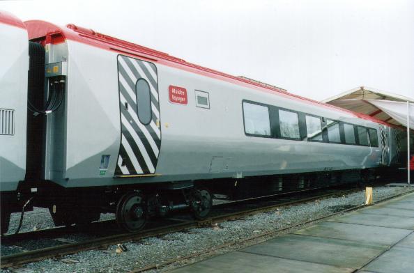 A side view of 220001 during the naming ceremony in Brugge