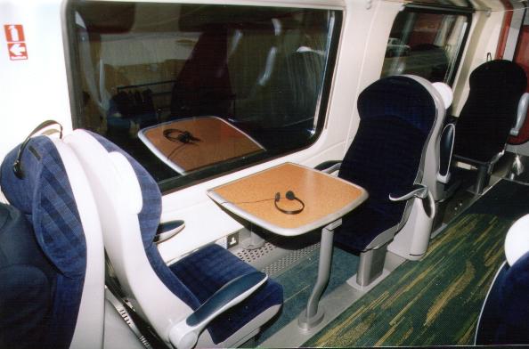 This is the interior of a Club Class Voyager coach