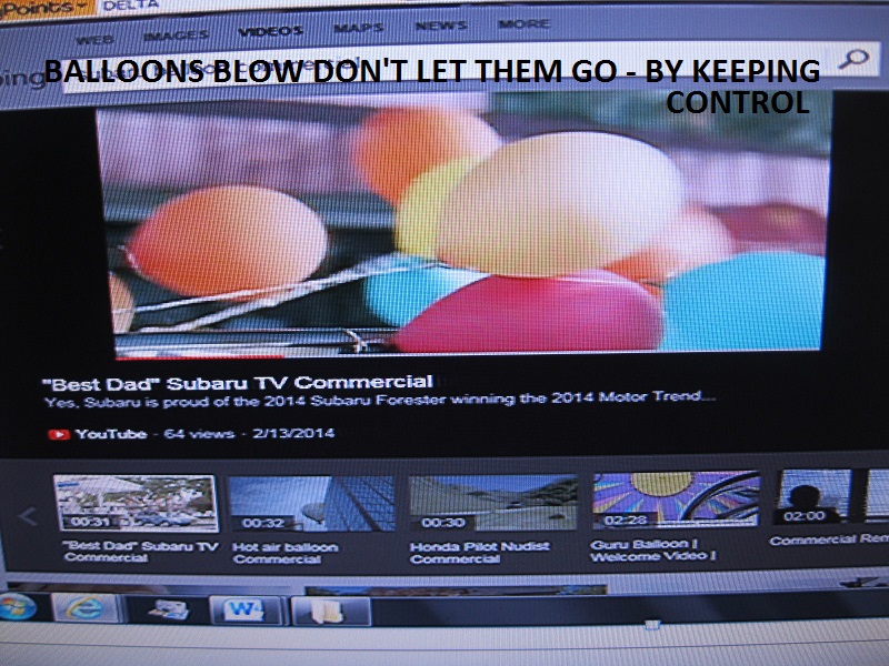 Balloons Blow Don't Let Them Go