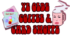 Ye Olde Coffee & Card Shoppe Banner