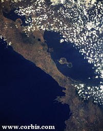  lago de managua desde el espacio