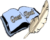 light blue guest book