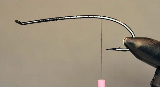 Start some thread on a hook.  I like the Alec Jackson hooks for this type of fly.  They also seem to look good on low water salmon hooks