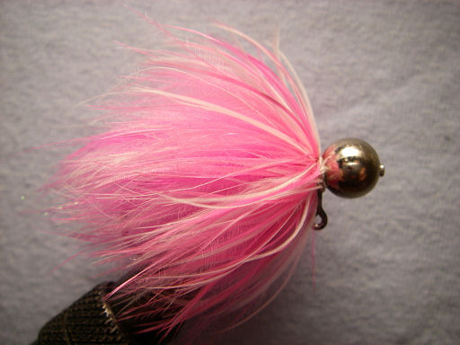 Pink and White Bead Head