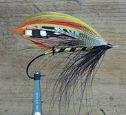 In this rendition of the pattern, I tied it as Hardy might have, rather then as Kelson would have.  The wings are done in single strips rather then in married strands, what I refer to as Kelsonized.