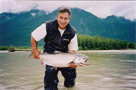 Mighty Fraser River Spring Salmon, B.C. Canada. Caught by Barry St. Germaine near Mission, B.C.