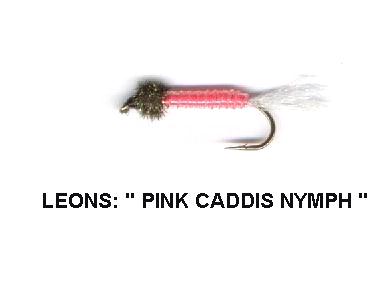 Leons Pink Caddis Nymph