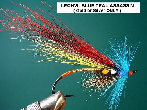 Leon's Blue Teal Assassin, Originated and Tied By Leon Guthrie