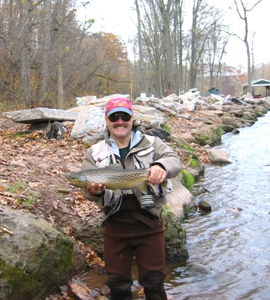 Kevin Veator caught this beautiful Brown Trout on Oak Orchard Creek in Upstate New York.