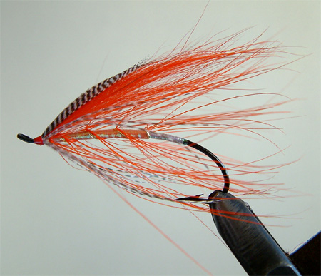 Orange Teal Pearl Spey, A Yuri Shumakov Fly