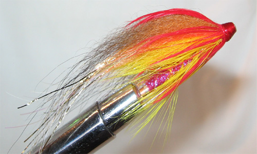 Red and Brown Tube, A Mikael Kallberg Fly