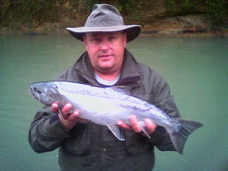 A nice Silver caught last October on the Carbon River in Orting by Tom Stoltenberg of Puyallup, Washington.