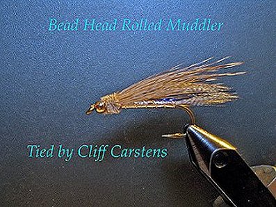 Bead Head Rolled Muddler, Tied by Cliff Carstens