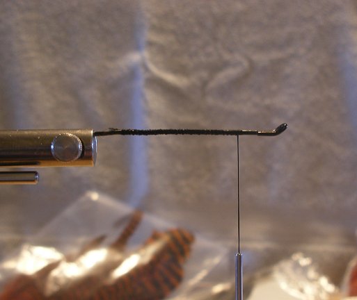 The hook, straightened and cut off