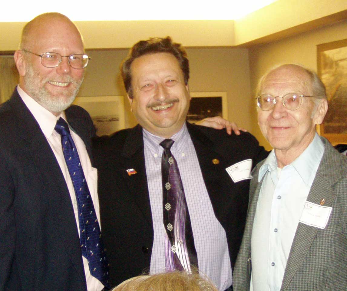 Prof. James R. Felak, Pres. Gary L. Gorsha, Pres. Eldon Dobnik