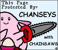 My Homepage Protecting Chansey!