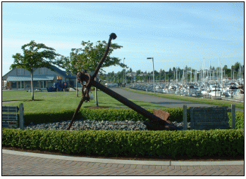 a very old & rusted anchor