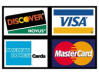 We accept these major credit cards.