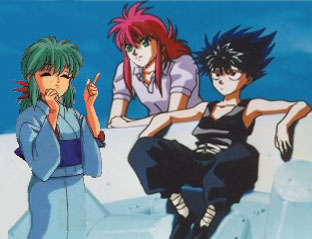 What I want to know is what Hiei's sitting on.