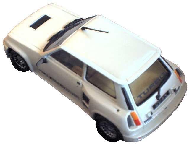 Top view of White Turbo: