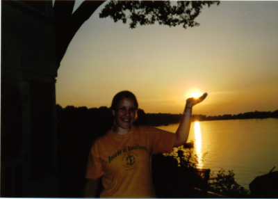 me holding the sun at mary's cabin