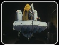 The Hammerhead, with wings folded for easy docking.