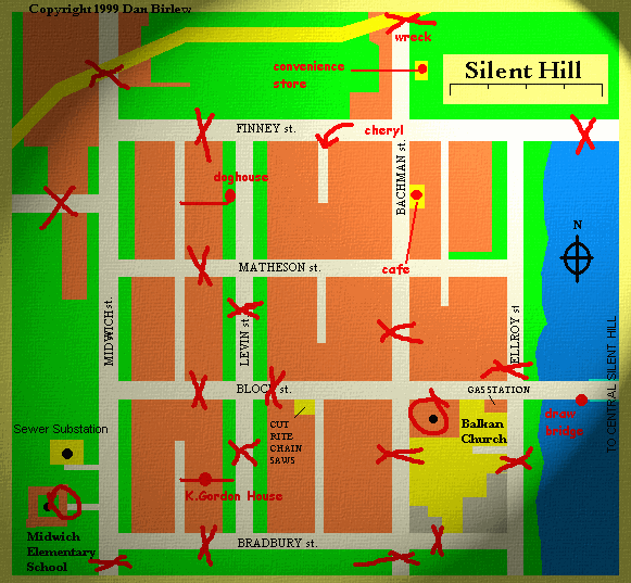 Silent Hill Map Layout