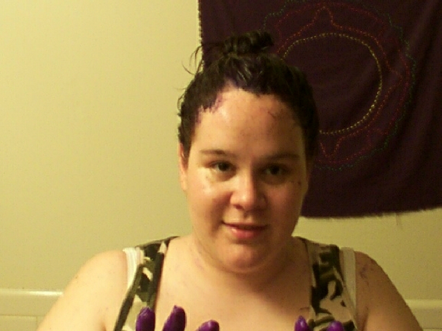 My yucky grape-smelling head