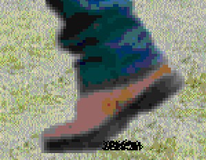 fe fi fo fum, I smelll a stinky shoe.