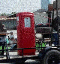 image of the red gas pump