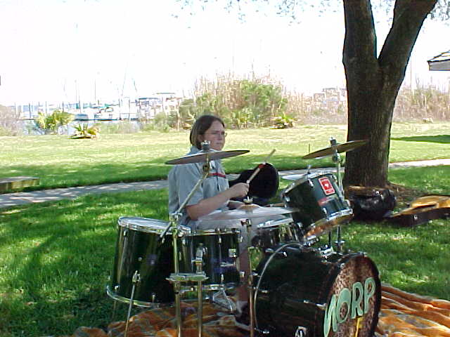 NORP's wicked drummer.