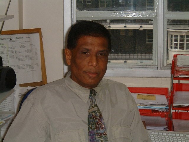 Ari finds a moment to relax at his worksatation