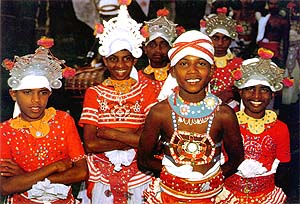 Young Kandyan Dancers at the ready