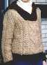 child's Aran shawl collar