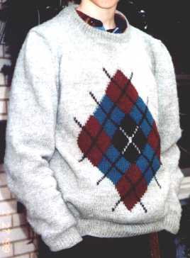 Men's Argyle Crew Neck